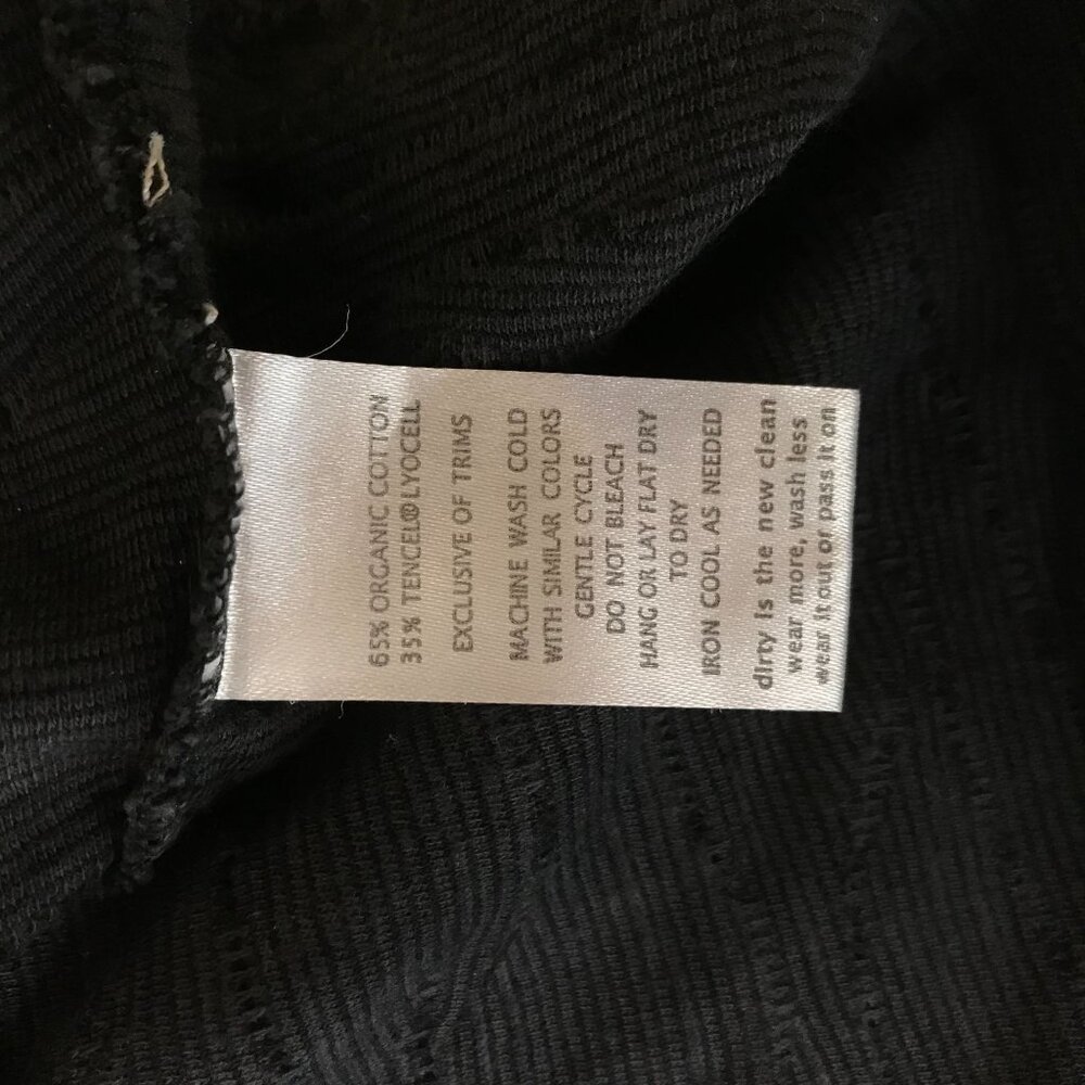 TOAD & CO - WOMEN'S XS -BLACK ELASTIC WAIST PULL-ON TEXTURED SKIRT - Picture 8 of 8